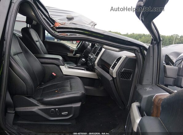 1FTEW1EG0JFD18845 2018 FORD F150 Black Widok wnętrza z przodu
