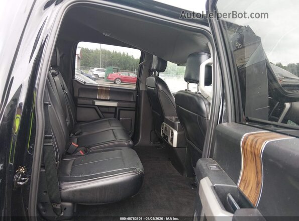 1FTEW1EG0JFD18845 2018 FORD F150 Black Widok naklejki z numerem VIN