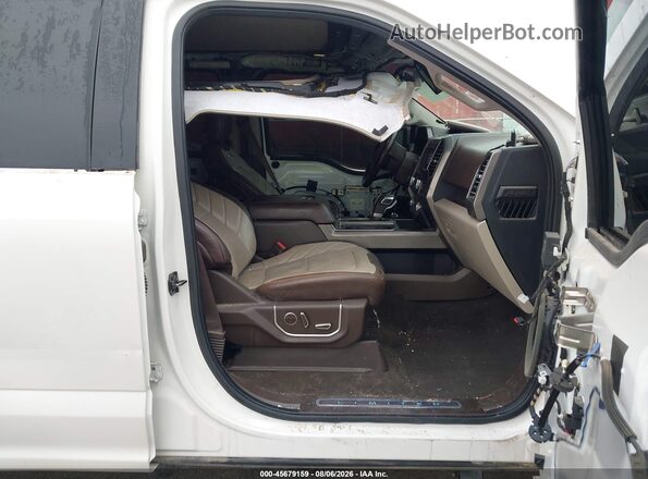 1FTEW1EG0KFA14819 2019 FORD F150 White Widok wnętrza z przodu