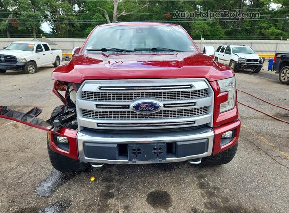 1FTEW1EG1GFC37183 2016 FORD F150 Red Вид спереду