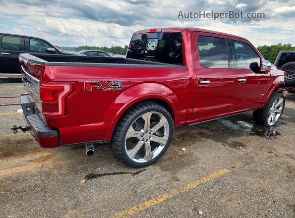 1FTEW1EG1GFC37183 2016 FORD F150 Red Задня права чверть
