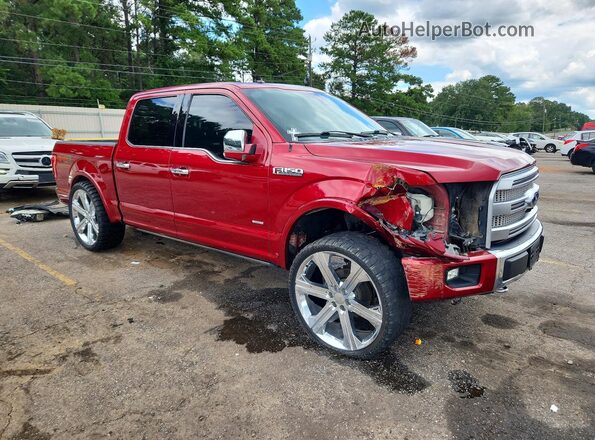 1FTEW1EG1GFC37183 2016 FORD F150 Red Передня права чверть