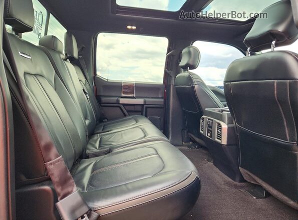 1FTEW1EG1GFC37183 2016 FORD F150 Red Вид задніх сидінь
