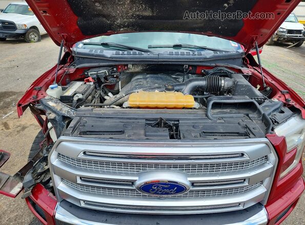 1FTEW1EG1GFC37183 2016 FORD F150 Red Вид задньої частини салону