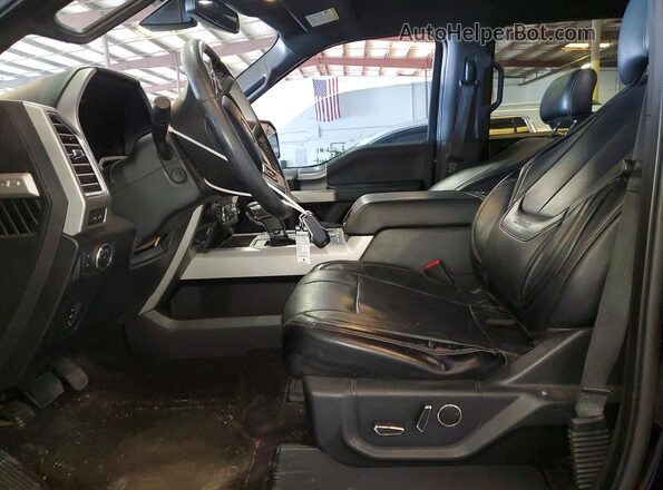 1FTEW1EG1GFC37409 2016 FORD F150 Black Front interior view