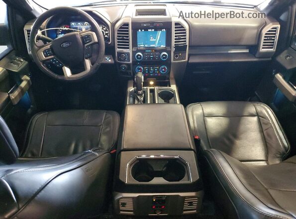 1FTEW1EG1GFC37409 2016 FORD F150 Black Dashboard view