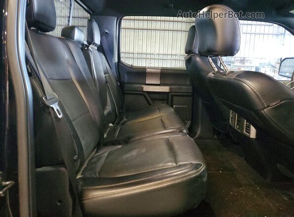 1FTEW1EG1GFC37409 2016 FORD F150 Black Rear seats view