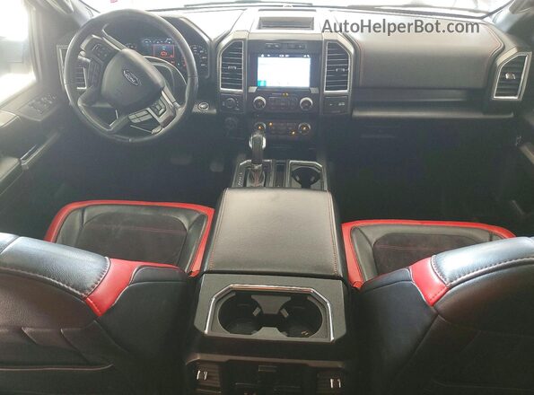 1FTEW1EG1HFA36725 2017 FORD F150 Gray Dashboard view