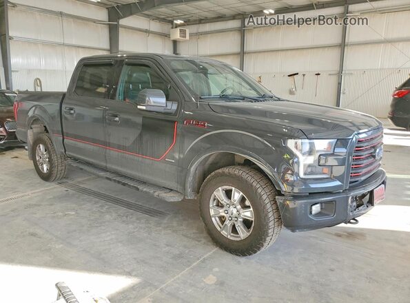 1FTEW1EG1HFA36725 2017 FORD F150 Gray Front right