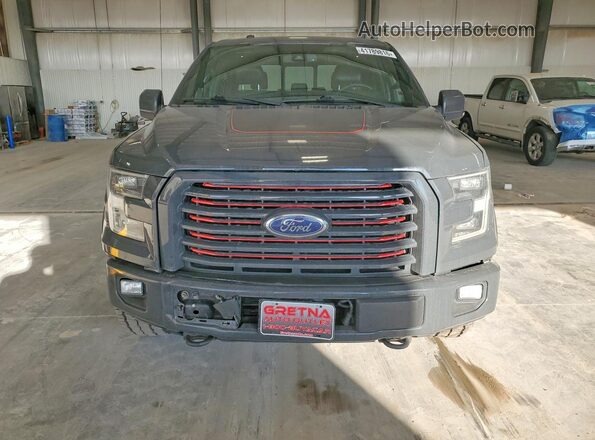 1FTEW1EG1HFA36725 2017 FORD F150 Gray Front view