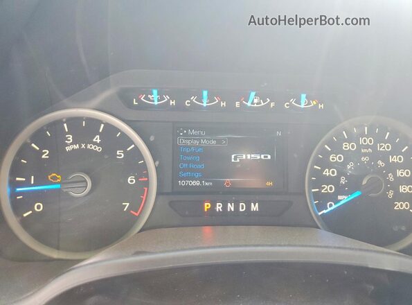 1FTEW1EG1HFC62425 2017 FORD F150 White Widok zestawu wskaźników