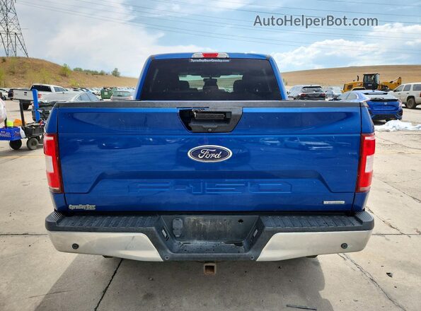 1FTEW1EG1JFA04668 2018 FORD F150 Blue Vista trasera