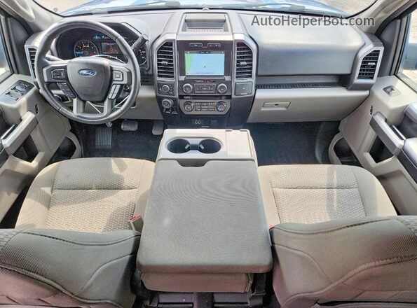 1FTEW1EG1JFA04668 2018 FORD F150 Blue Vista del salpicadero
