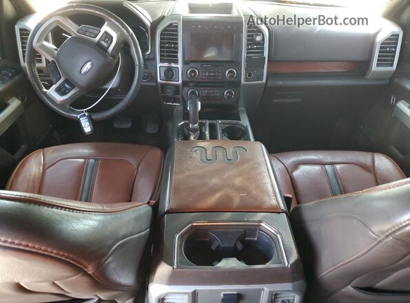 1FTEW1EG1JFA27562 2018 FORD F150 Burgundy Widok deski rozdzielczej