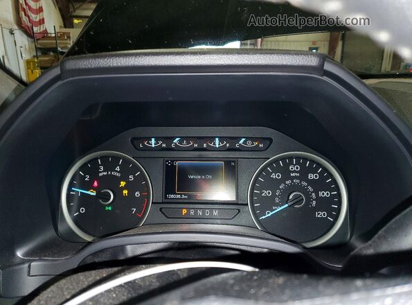 1FTEW1EG1JFB25832 2018 FORD F150 Black Vista del cuadro de instrumentos