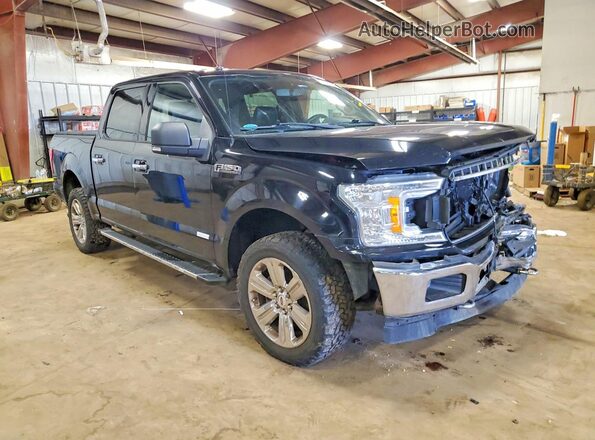 1FTEW1EG1JFB25832 2018 FORD F150 Black Delantero derecho