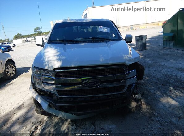 1FTEW1EG1JFD36898 2018 FORD F150 White Vista del salpicadero