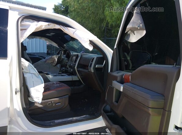 1FTEW1EG1JFD36898 2018 FORD F150 White Vista interior delantera