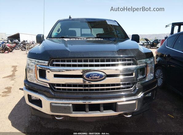 1FTEW1EG1JKF60163 2018 FORD F150 Black წინა ხედი