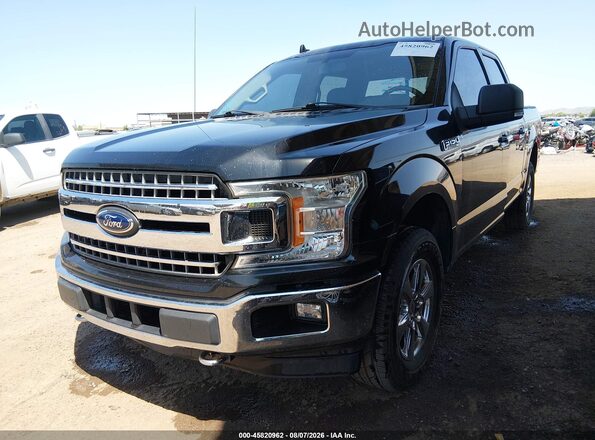 1FTEW1EG1JKF60163 2018 FORD F150 Black წინა მარცხენა ხედი სამი მეოთხედიდან