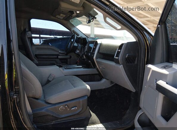 1FTEW1EG1JKF60163 2018 FORD F150 Black წინა სალონის ხედი