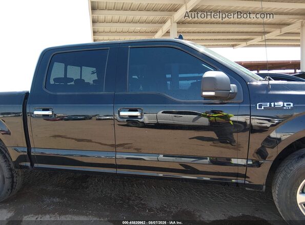 1FTEW1EG1JKF60163 2018 FORD F150 Black უკანა სალონის ხედი
