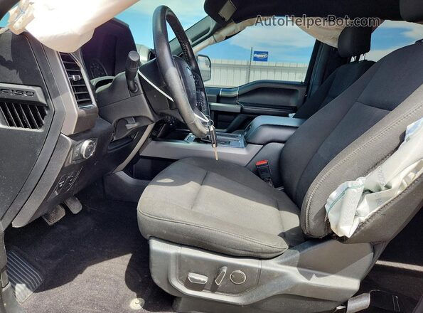 1FTEW1EG1JKF79781 2018 FORD F150 Black Вид салону спереду