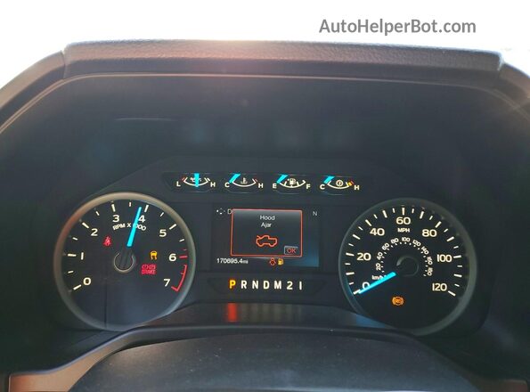 1FTEW1EG2GFB89757 2016 FORD F150 White Widok zestawu wskaźników