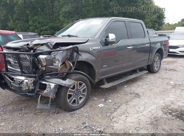 1FTEW1EG2GFC25429 2016 FORD F150 Gray Առջևի ձախ երեք քառորդ տեսարան