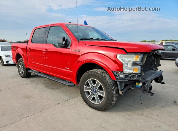1FTEW1EG2GKD43035 2016 FORD F150 Red Delantero derecho