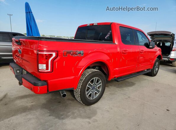 1FTEW1EG2GKD43035 2016 FORD F150 Red Trasero derecho