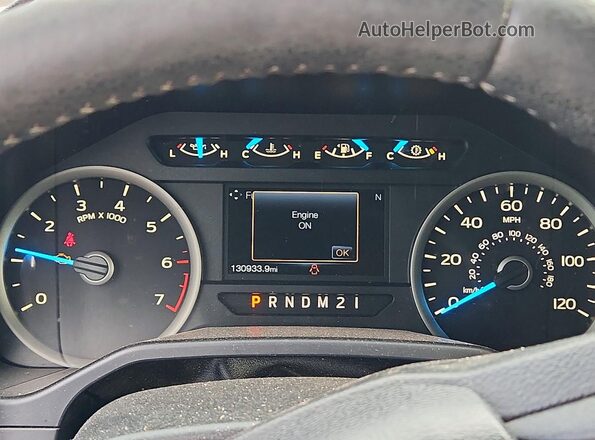 1FTEW1EG2GKD43035 2016 FORD F150 Red Vista del cuadro de instrumentos