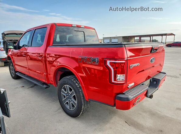 1FTEW1EG2GKD43035 2016 FORD F150 Red Trasero izquierdo