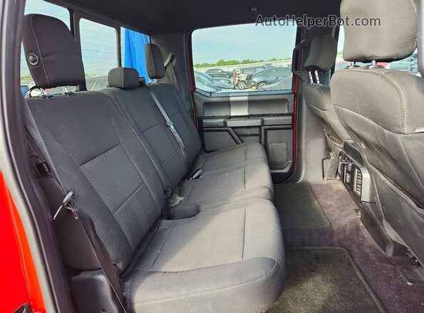 1FTEW1EG2GKD43035 2016 FORD F150 Red Vista de los asientos traseros