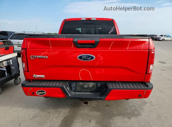 1FTEW1EG2GKD43035 2016 FORD F150 Red Vista trasera