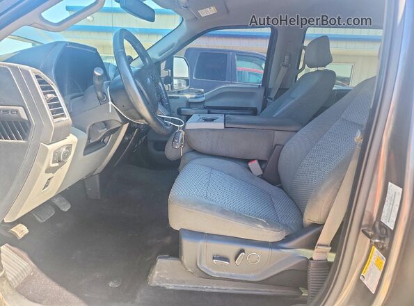 1FTEW1EG2GKF62772 2016 FORD F150 Gray Вид салону спереду