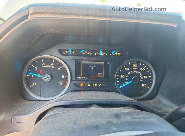 1FTEW1EG2GKF62772 2016 FORD F150 Gray Вид щитка приладів