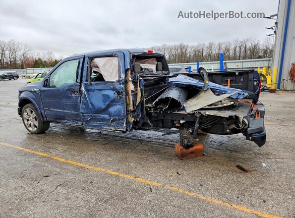 1FTEW1EG2HFC20474 2017 FORD F150 Blue Задня ліва чверть