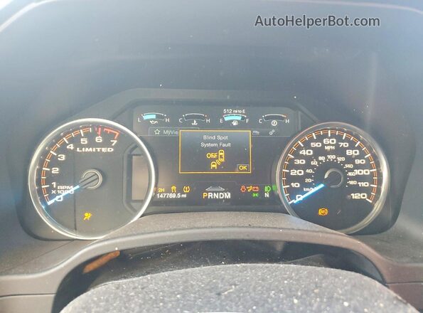 1FTEW1EG2HFC20474 2017 FORD F150 Blue Вид щитка приладів