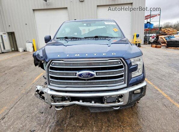 1FTEW1EG2HFC20474 2017 FORD F150 Blue Вид спереду