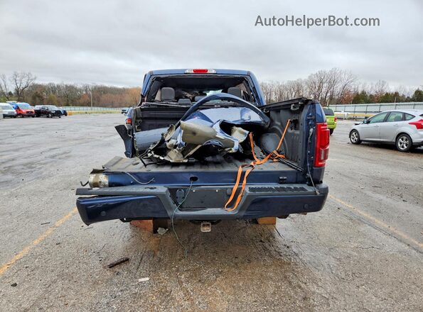 1FTEW1EG2HFC20474 2017 FORD F150 Blue Вид ззаду