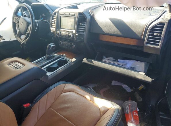 1FTEW1EG2HFC20474 2017 FORD F150 Blue Вид панелі приладів