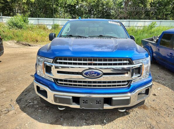1FTEW1EG2JFB57169 2018 FORD F150 Синий Вид спереди