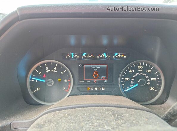 1FTEW1EG2JFB57169 2018 FORD F150 Синий Вид щитка приборов