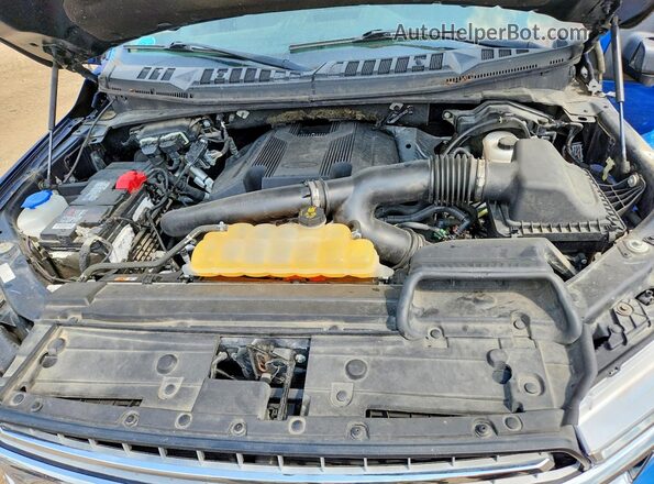 1FTEW1EG2JFB57169 2018 FORD F150 Синий Вид задней части салона
