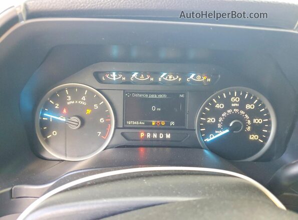 1FTEW1EG2JFB81990 2018 FORD F150 White Instrument cluster view
