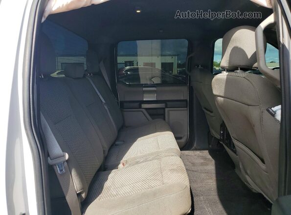 1FTEW1EG2JFB81990 2018 FORD F150 White Rear seats view