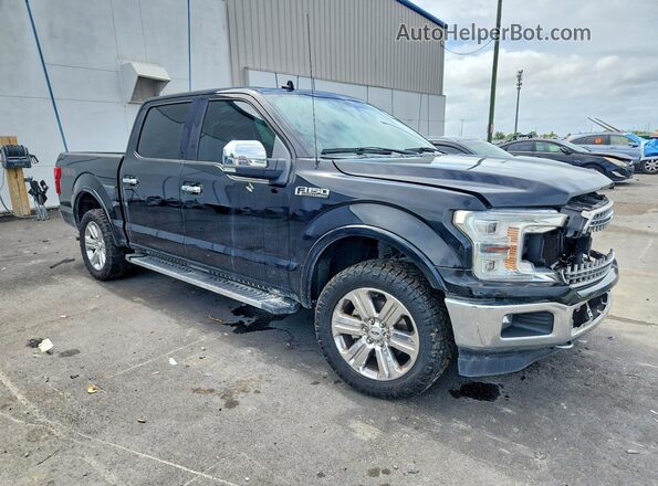 1FTEW1EG2JKC01887 2018 FORD F150 Черный Передняя правая четверть