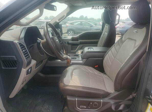 1FTEW1EG2KFA71040 2019 FORD F150 Black წინა სალონის ხედი
