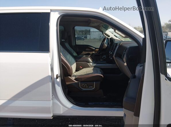 1FTEW1EG2KFD20338 2019 FORD F150 White Widok wnętrza z przodu